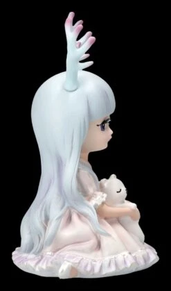 Kleine Feen Figur Mit Geweih Und Kuscheltier -Statuen Modell Verkauf 2D FS24416 Kleine Fee mit Geweih und Kuscheltier 4 1280x1280