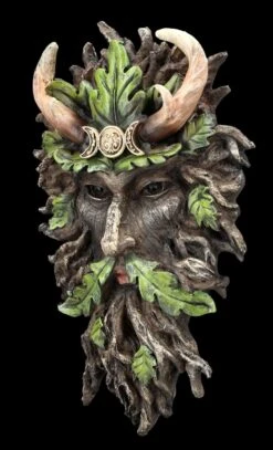 Wandrelief - Greenman Gehörnter Gott -Statuen Modell Verkauf 2D FS24517 Wandrelief Greenman Gehornter Gott 5 1280x1280