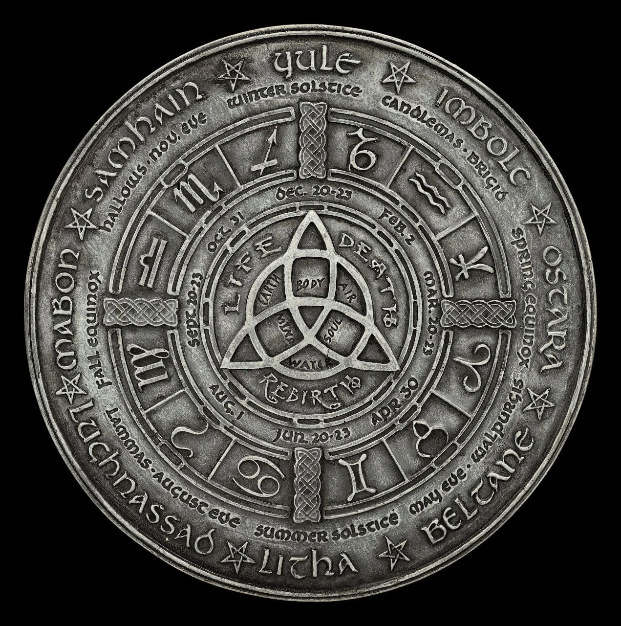 Wandrelief - Wicca Kalender 3 Wandrelief - Wicca Kalender