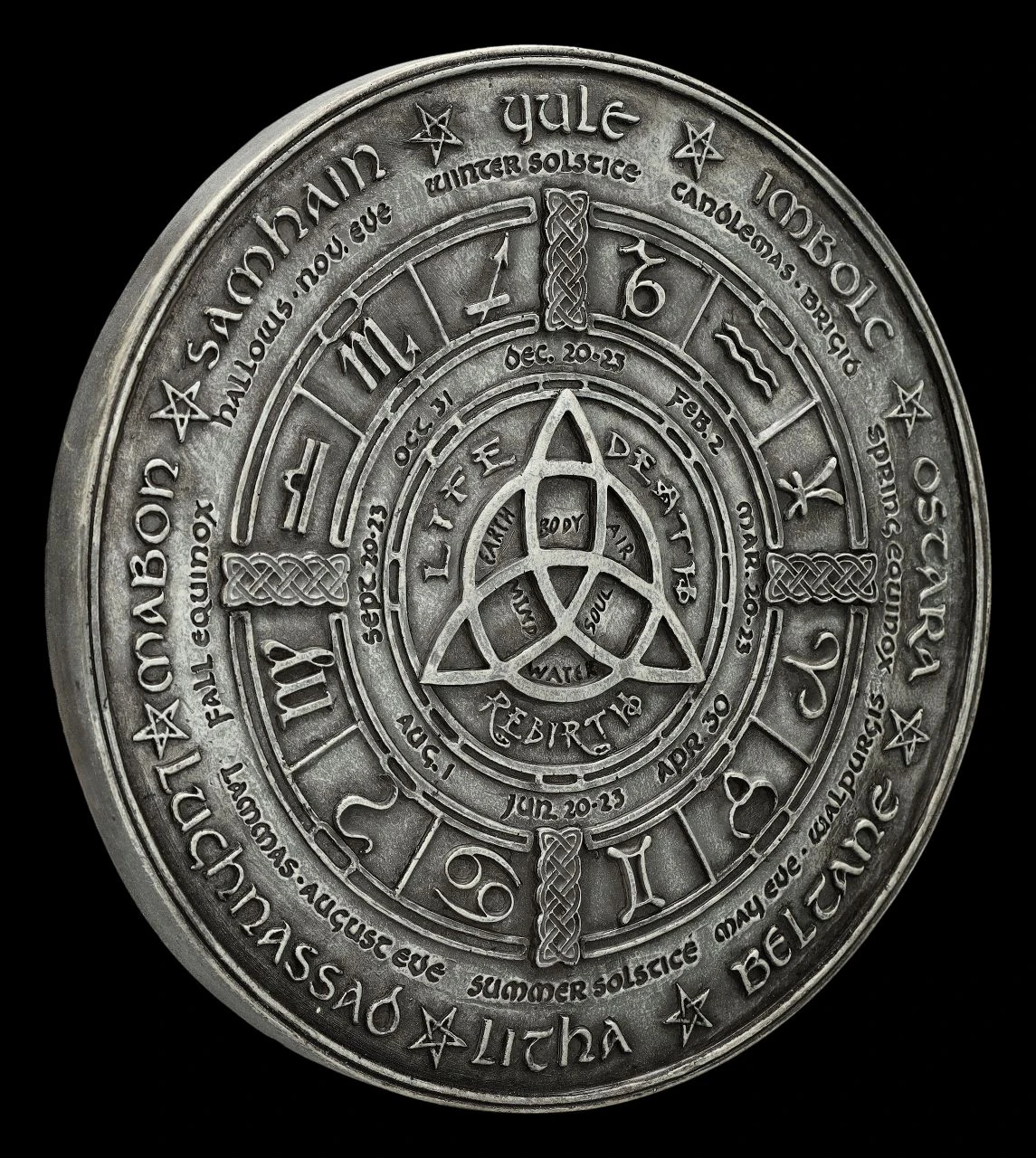 Wandrelief - Wicca Kalender 4 Wandrelief - Wicca Kalender – Bild 2