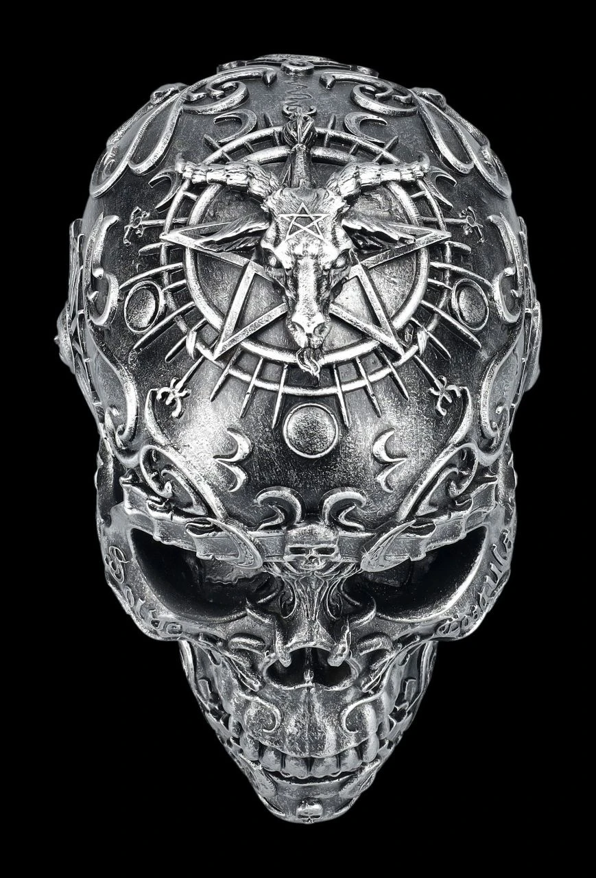 NEMESIS NOW Totenkopf - Baphomets Worship 5 NEMESIS NOW Totenkopf - Baphomets Worship – Bild 3