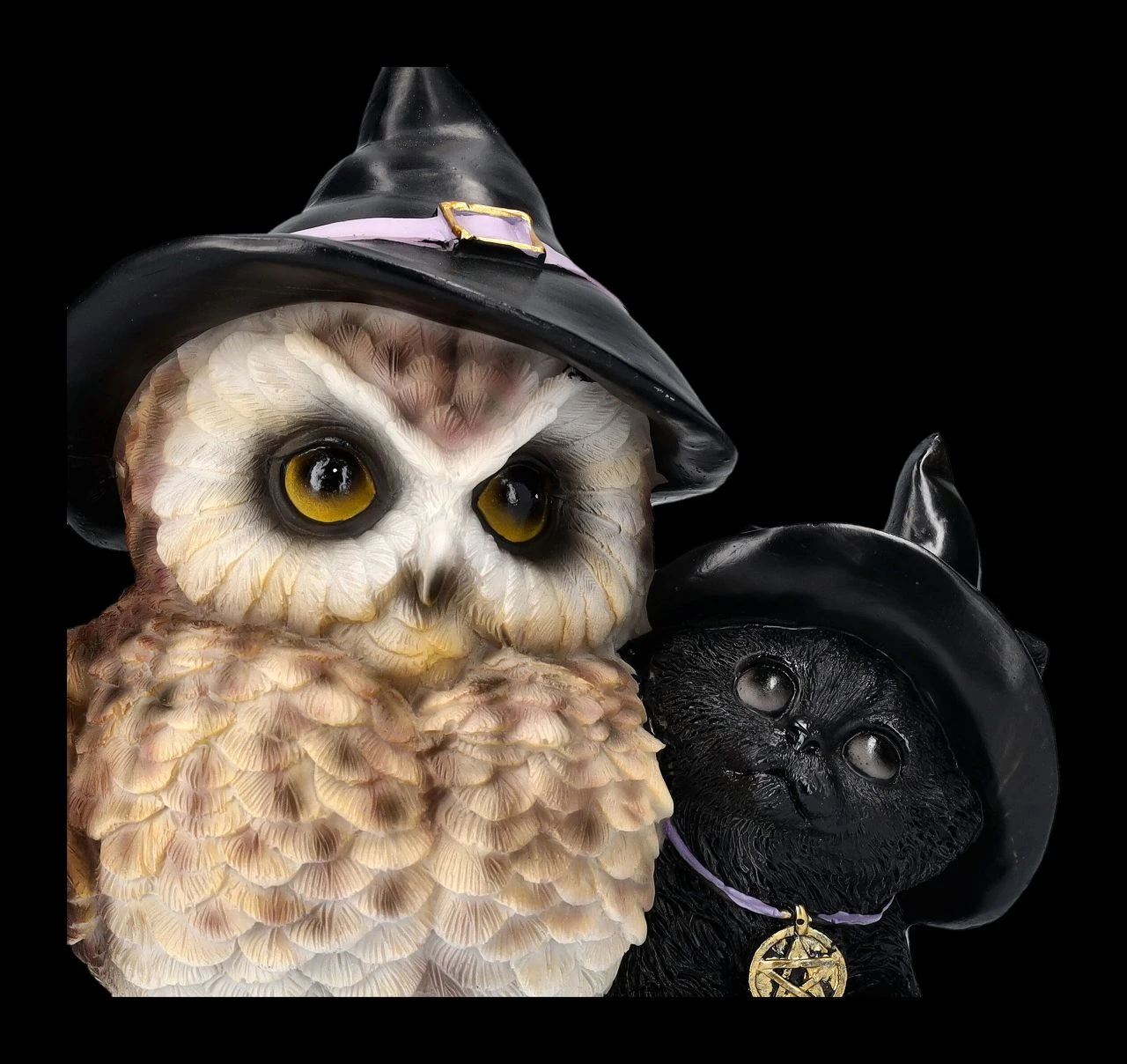 Eulen Und Katzen Figur Mit Hexenhüten 9 Eulen Und Katzen Figur Mit Hexenhüten – Bild 7