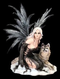 Elfen Figur Nara Mit Grauem Wolf
