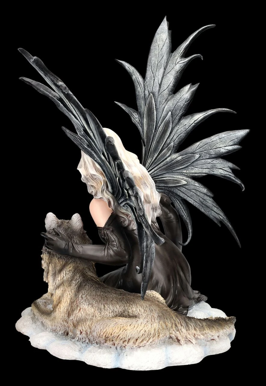 Elfen Figur Nara Mit Grauem Wolf 8 Elfen Figur Nara Mit Grauem Wolf – Bild 6