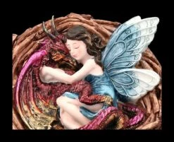 Elfen Figur Kuschelt Mit Drache - Love Nest -Statuen Modell Verkauf 2D FS24671 Elfen Figur kuschelt mit Drache Love Nest 7 1280x1280
