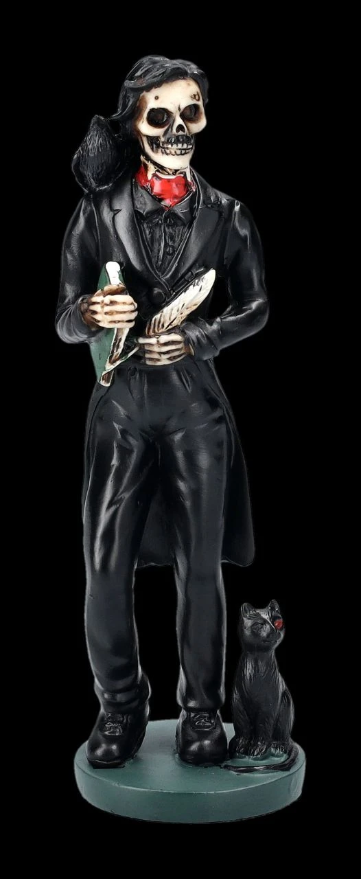 Skelett Figur - Skeledgar Allan Poe 3 Skelett Figur - Skeledgar Allan Poe