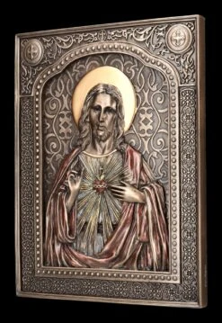 Wandrelief Ikone - Gesegnetes Herz Jesu 11 Wandrelief Ikone - Gesegnetes Herz Jesu -Statuen Modell Verkauf 2D FS24773 Wandrelief Ikone Gesegnetes Herz Jesu 13 1280x1280