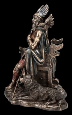 Odin Figur Mit Wölfen Und Rabe Auf Thron -Statuen Modell Verkauf 2D FS24776 Odin Figur mit Wolfen znd Rabe auf Thron 3 1280x1280
