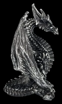 Drachen Figur - Wächter Silberfarben -Statuen Modell Verkauf 2D FS24974 Drachen Figur W chter silberfarben 4 1280x1280