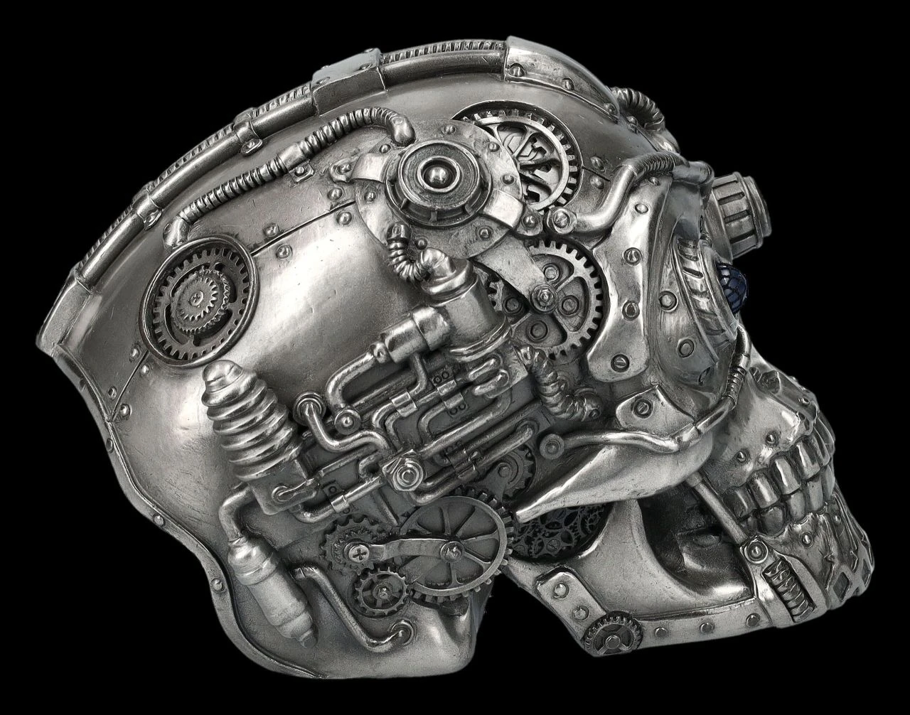 Totenkopf Steampunk - Cybertron LED 8 Totenkopf Steampunk - Cybertron LED – Bild 6