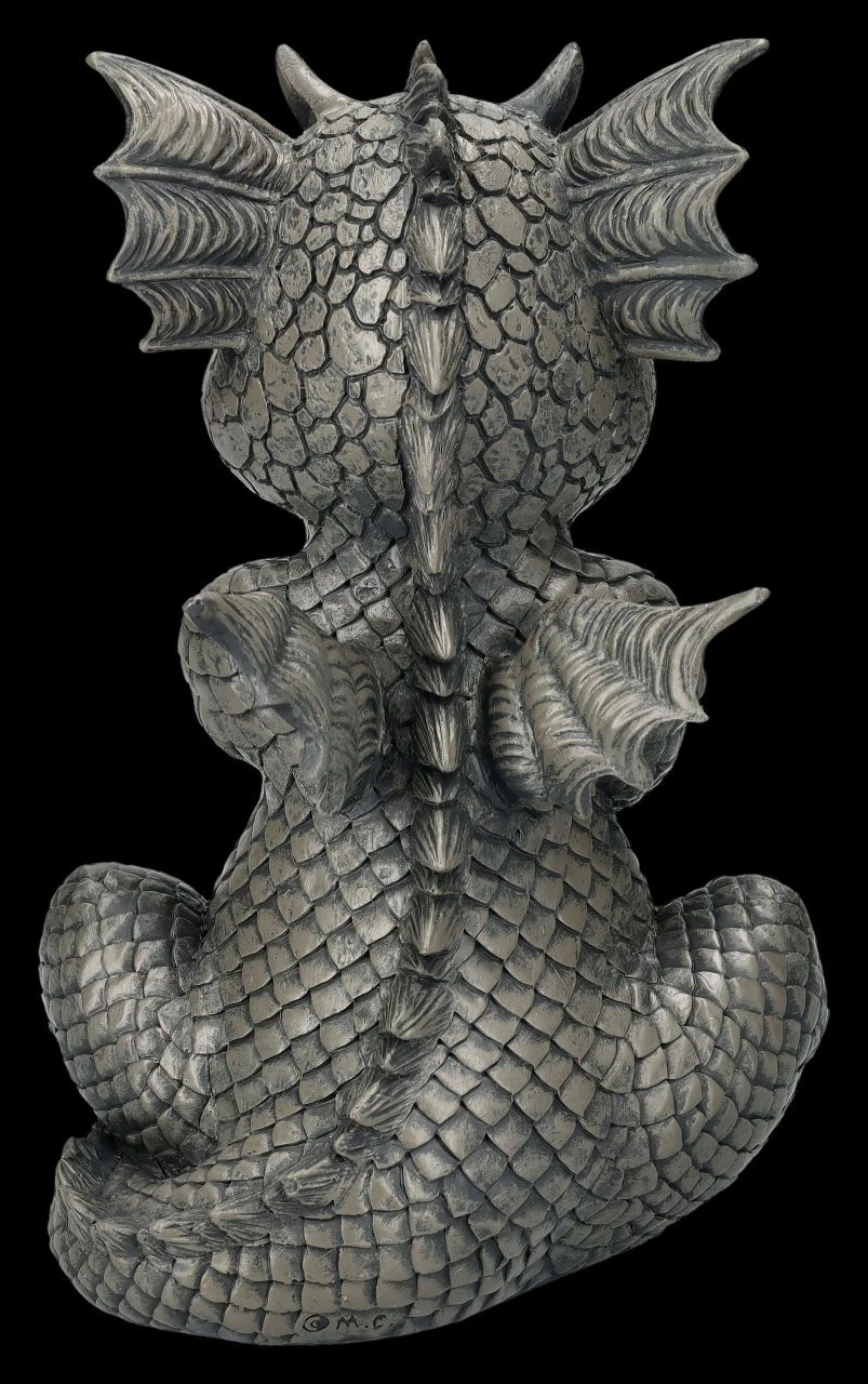 Garten Figur - Bockiger Drache 6 Garten Figur - Bockiger Drache – Bild 4