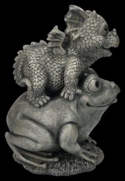 Garten Figur - Drachen Baby Reitet Auf Frosch -Statuen Modell Verkauf 2D FS25028 Garten Figur Drachen Baby reitet auf Frosch 5 1280x1280