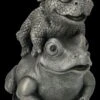 Garten Figur - Drachen Baby Reitet Auf Frosch