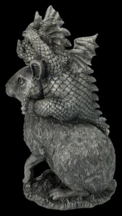 Garten Figur - Drachen Baby Reitet Auf Hase -Statuen Modell Verkauf 2D FS25029 Garten Figur Drachen Baby reitet auf Hase 2 1280x1280