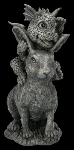 Garten Figur - Drachen Baby Reitet Auf Hase -Statuen Modell Verkauf 2D FS25029 Garten Figur Drachen Baby reitet auf Hase 5 1280x1280