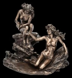 Aktfigur - Sturm-Nymphen Auf Felsen -Statuen Modell Verkauf 2D FS25075 Aktfigur Sturm Nymphen auf Felsen 7 1280x1280