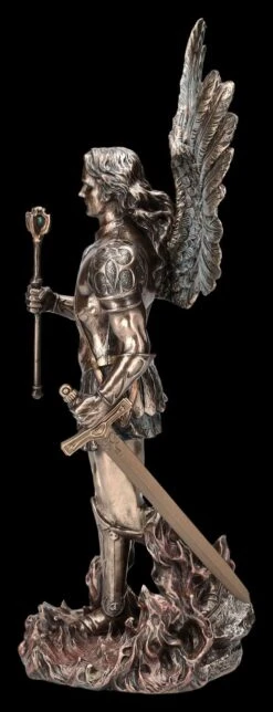 Erzengel Michael Figur - In Flammen Mit Zepter 12 Erzengel Michael Figur - In Flammen Mit Zepter -Statuen Modell Verkauf 2D FS25085 Erzengel Michael Figur in Flammen mit Zepter 2 1280x1280