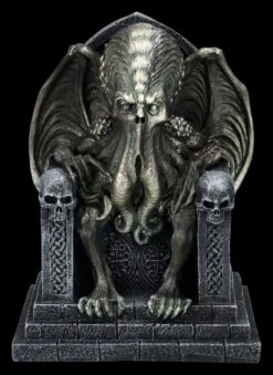 Cthulhu Figur Sitzt Auf Thron