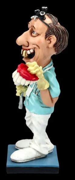 Funny Job Figur - Zahnarzt Mit Goldzahn Und Gebiss -Statuen Modell Verkauf 2D FS25161 Funny Job Figur Zahnarzt mit Gebiss 2 1280x1280