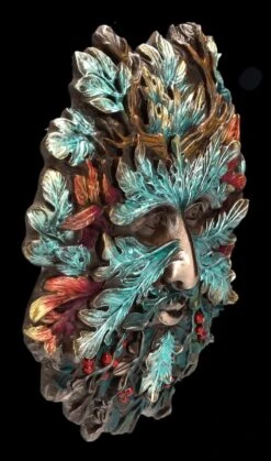 Wandrelief Greenman - Winter Sonnenwende -Statuen Modell Verkauf 2D FS25182 Wandrelief Greenman Winter Sonnenwende 8 1280x1280