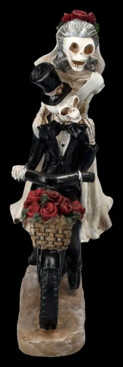 Skelettfigur - Hochzeitspaar Auf Fahrrad -Statuen Modell Verkauf 2D FS25265 Skelettfigur Hochzeitspaar mit Fahrrad 4 1280x1280