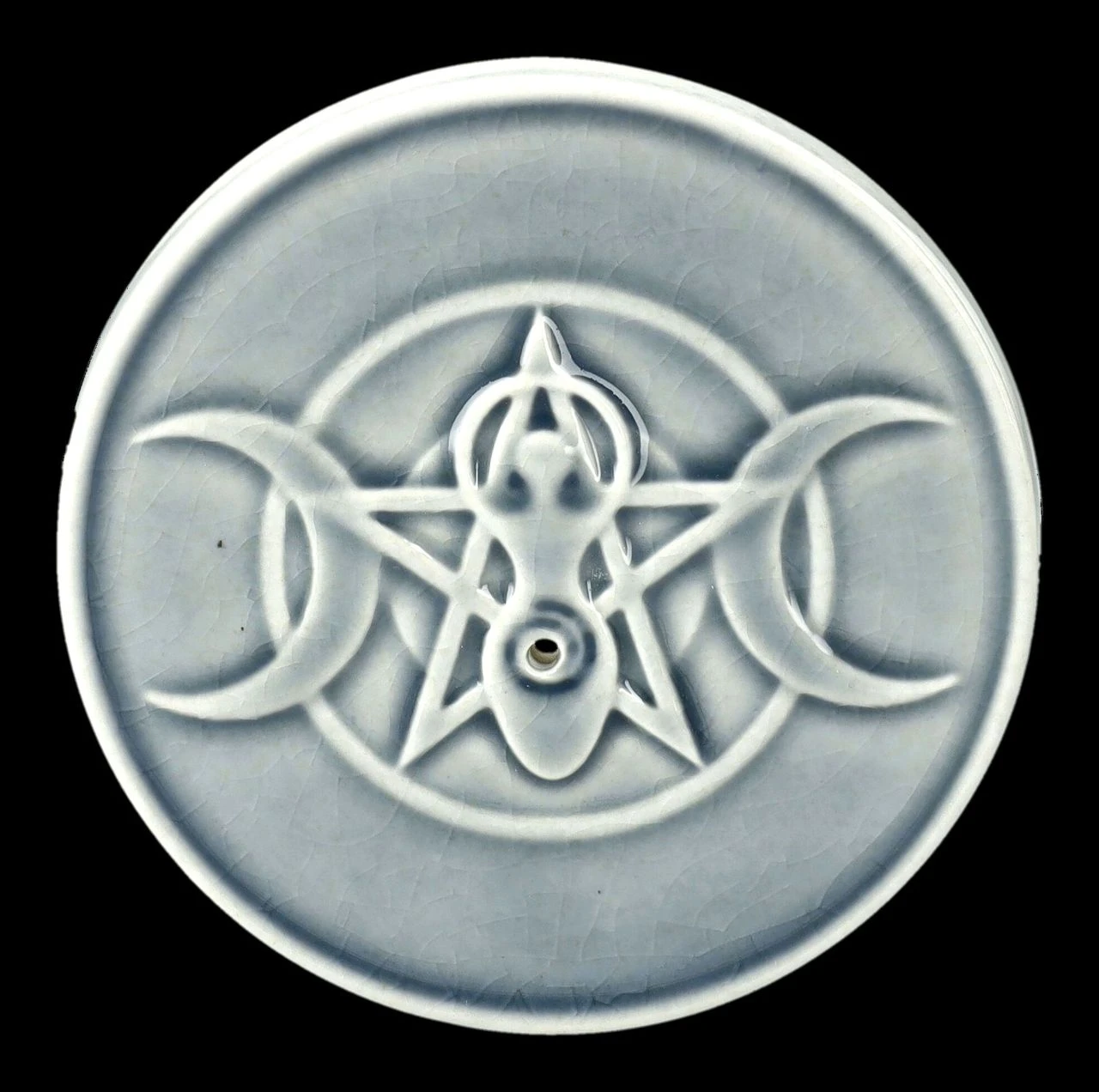 Räucherhalter Keramik - Dreifach-Mond 3 Räucherhalter Keramik - Dreifach-Mond