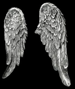 Wanddeko - Engelsflügel Silberfarben -Statuen Modell Verkauf 2D FS25584 WAnddeko Engelsfl gel silberfarben 6 1280x1280