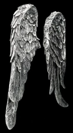 Wanddeko - Engelsflügel Silberfarben -Statuen Modell Verkauf 2D FS25584 WAnddeko Engelsfl gel silberfarben 9 1280x1280