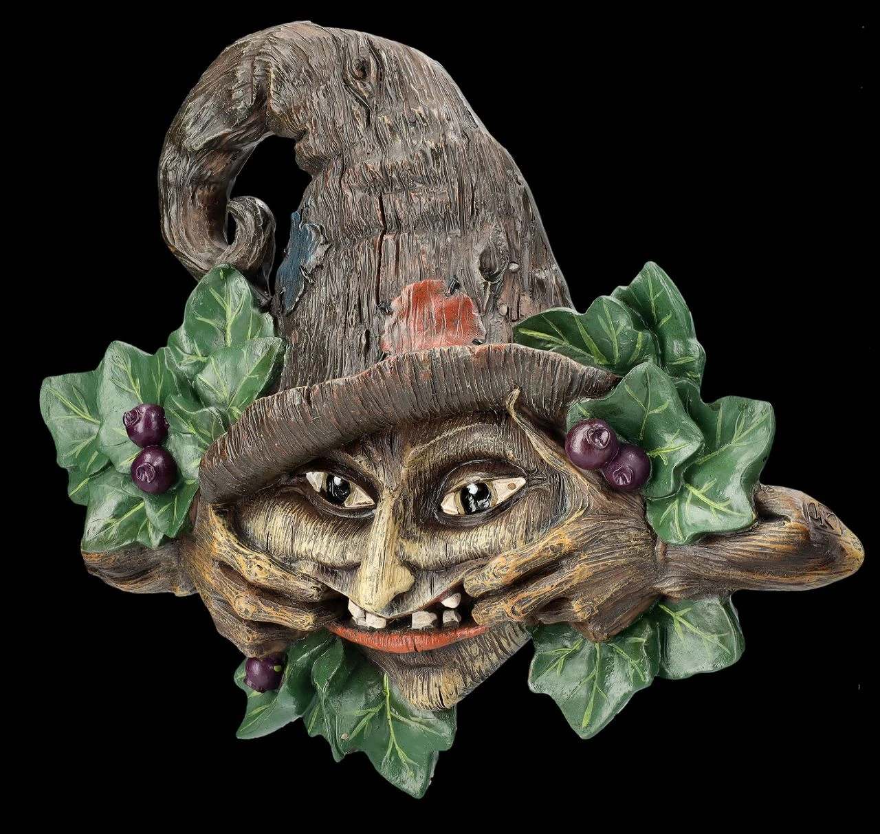 Wandrelief Greenman - Hexe Endora 4 Wandrelief Greenman - Hexe Endora – Bild 3