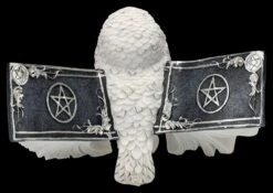 Eulen Figur Weiß - Botschafterin Mit Buchflügeln -Statuen Modell Verkauf 2D FS25622 Eulen Figur weiss Botschafter mit Buchfl geln 6 1280x1280