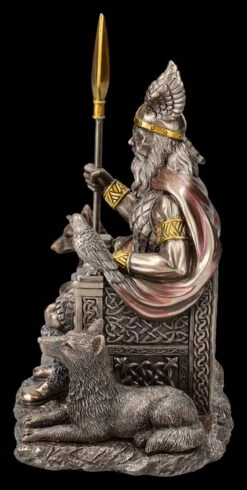 Odin Figur Auf Thron Mit Wölfen Und Raben -Statuen Modell Verkauf 2D FS25661 Odin Figur auf Thron mit W lfen und Raben 2 1280x1280