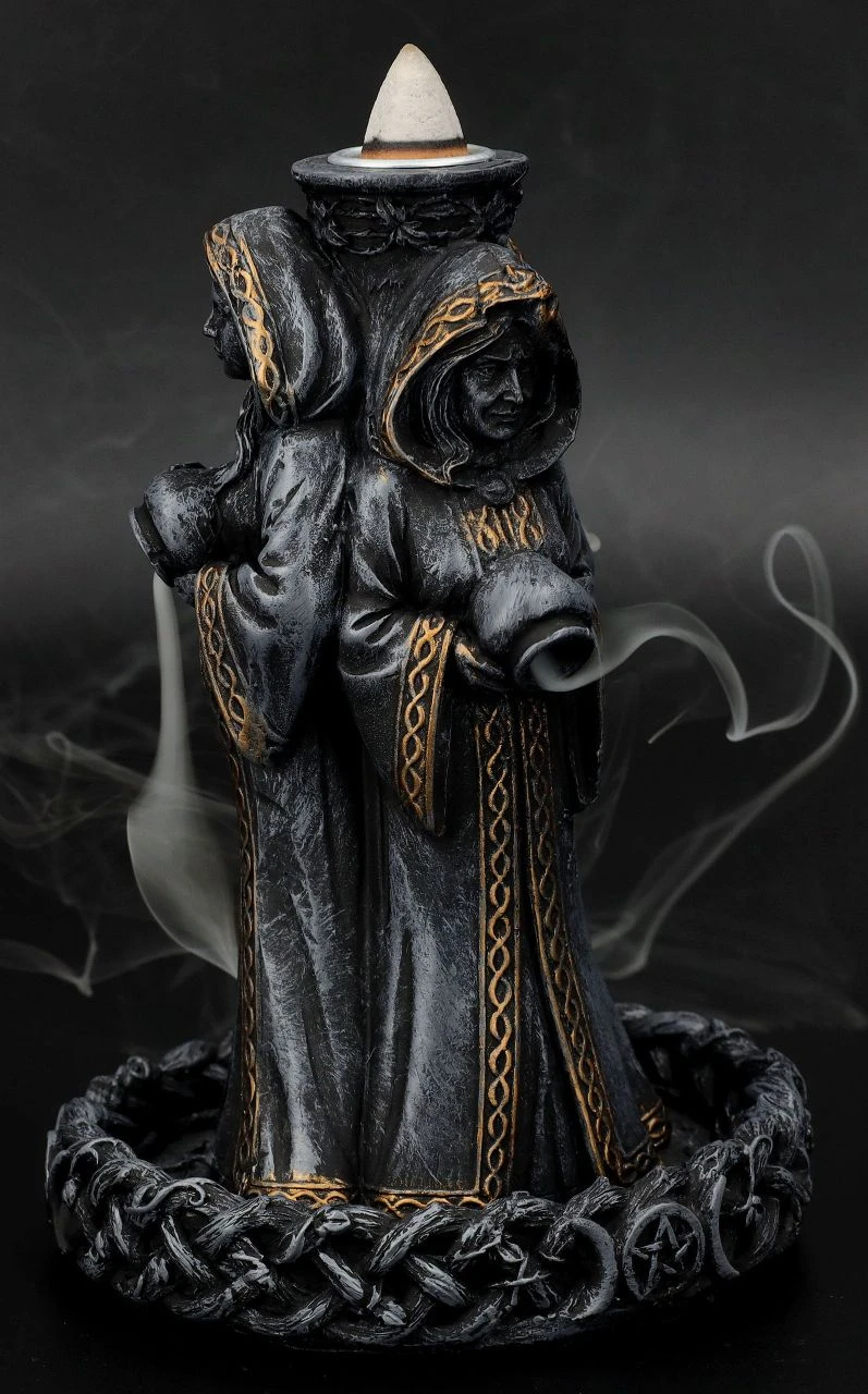 Rückfluss-Räucherhalter - Dreifaltige Hekate 4 Rückfluss-Räucherhalter - Dreifaltige Hekate – Bild 2