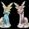 Elfen Figuren 2er Set - Feen Mit Wolf Babys -Statuen Modell Verkauf 2D FS25703 Elfen Figuren 2er Set Feen mit Wolf Babys 2 1280x1280