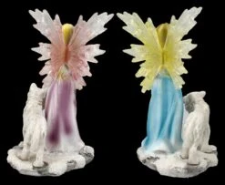 Elfen Figuren 2er Set - Feen Mit Wolf Babys -Statuen Modell Verkauf 2D FS25703 Elfen Figuren 2er Set Feen mit Wolf Babys 5 1280x1280
