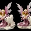 Elfen Figuren 2er Set - Rosa Feen Mit Wolf Babys -Statuen Modell Verkauf 2D FS25704 Elfen Figuren 2er Set Rosa Feen mit Wolf Babys 1 1280x1280