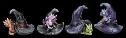 Drachenfiguren Bunt 4er Set - Hexenhut