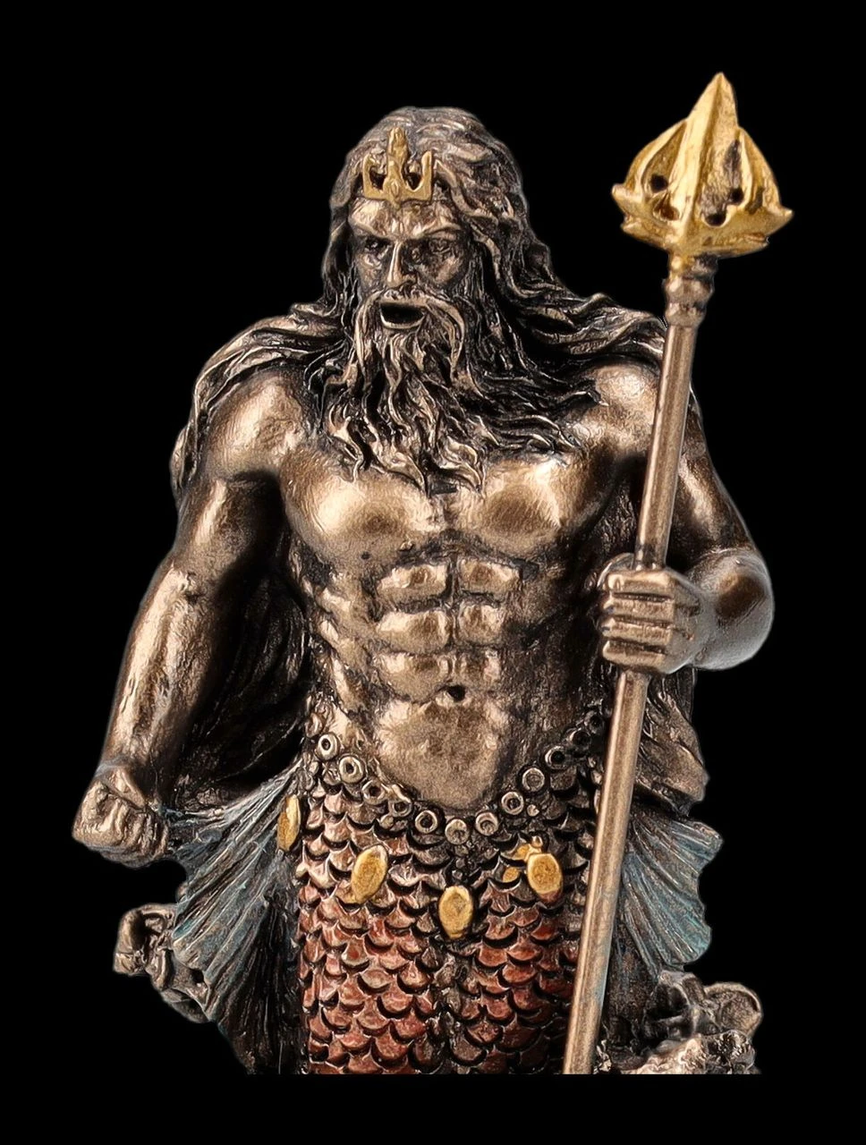 Poseidon Figur Klein - Olympischer Gott Des Meeres 9 Poseidon Figur Klein - Olympischer Gott Des Meeres – Bild 7