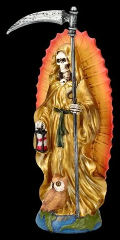 Santa Muerte Figur - Sensenmann Gold -Statuen Modell Verkauf 2D FS25833 Santa Muerte Figur Sensenmann gold 6 1280x1280