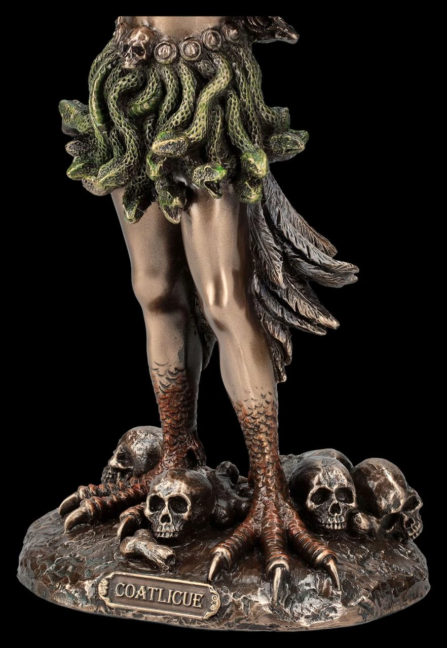 Coatlicue Figur - Azteken Göttin Mit Schlangenrock 10 Coatlicue Figur - Azteken Göttin Mit Schlangenrock – Bild 8