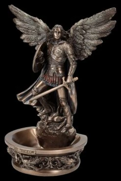 Weihwasserbecken - Erzengel Michael Mit Schild -Statuen Modell Verkauf 2D FS25848 Weihwasserbecken Erzengel Michael mit Schild 7 1280x1280