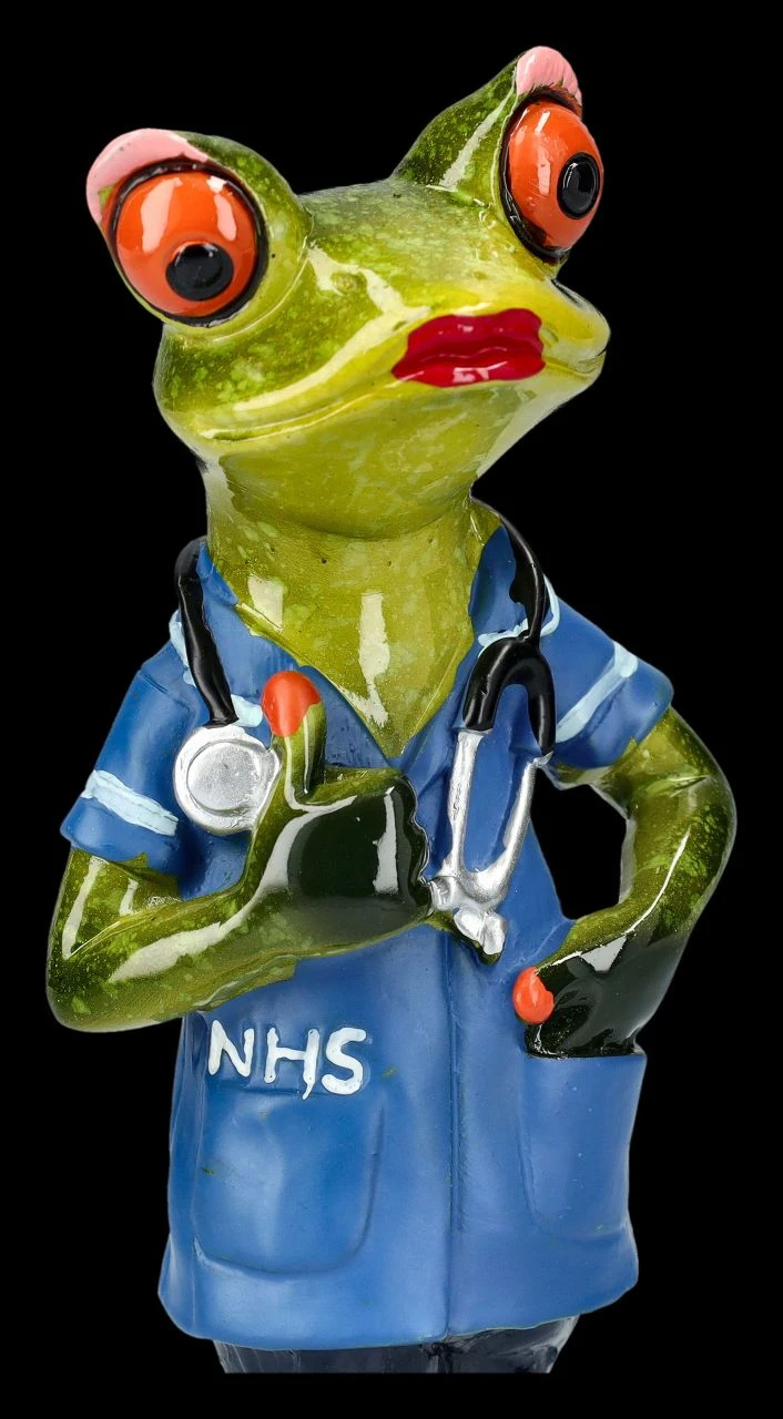 Lustige Frosch Figur - Krankenschwester 9 Lustige Frosch Figur - Krankenschwester – Bild 7