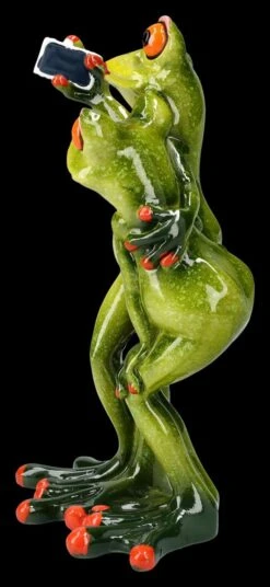 Lustige Frosch Figur - Liebespaar Selfie -Statuen Modell Verkauf 2D FS25941 Lustige Frosch Figur Liebespaar SElfie 1 1280x1280