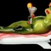 Lustige Frosch Figur - Cocktail Im Liegestuhl -Statuen Modell Verkauf 2D FS25943 Lustige Frosch Figur Cocktail im Liegestuhl 3 1280x1280
