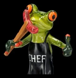 Lustige Frosch Figur Beim Grillen - BBQ Chef -Statuen Modell Verkauf 2D FS25944 Lustige Frosch Figur beim Grillen BBQ Chef 2 1280x1280