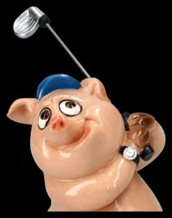 Lustige Schweine Figur Beim Golfen -Statuen Modell Verkauf 2D FS25948 Lustige Schweine Figur beim Golfen 5 1280x1280