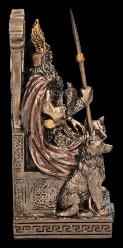 Odin Figur Klein Auf Thron Mit Wölfen -Statuen Modell Verkauf 2D FS25961 Odin Figur klein auf Thron mit W lfen 5 1280x1280
