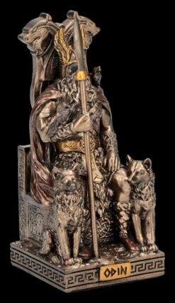 Odin Figur Klein Auf Thron Mit Wölfen -Statuen Modell Verkauf 2D FS25961 Odin Figur klein auf Thron mit W lfen 6 1280x1280