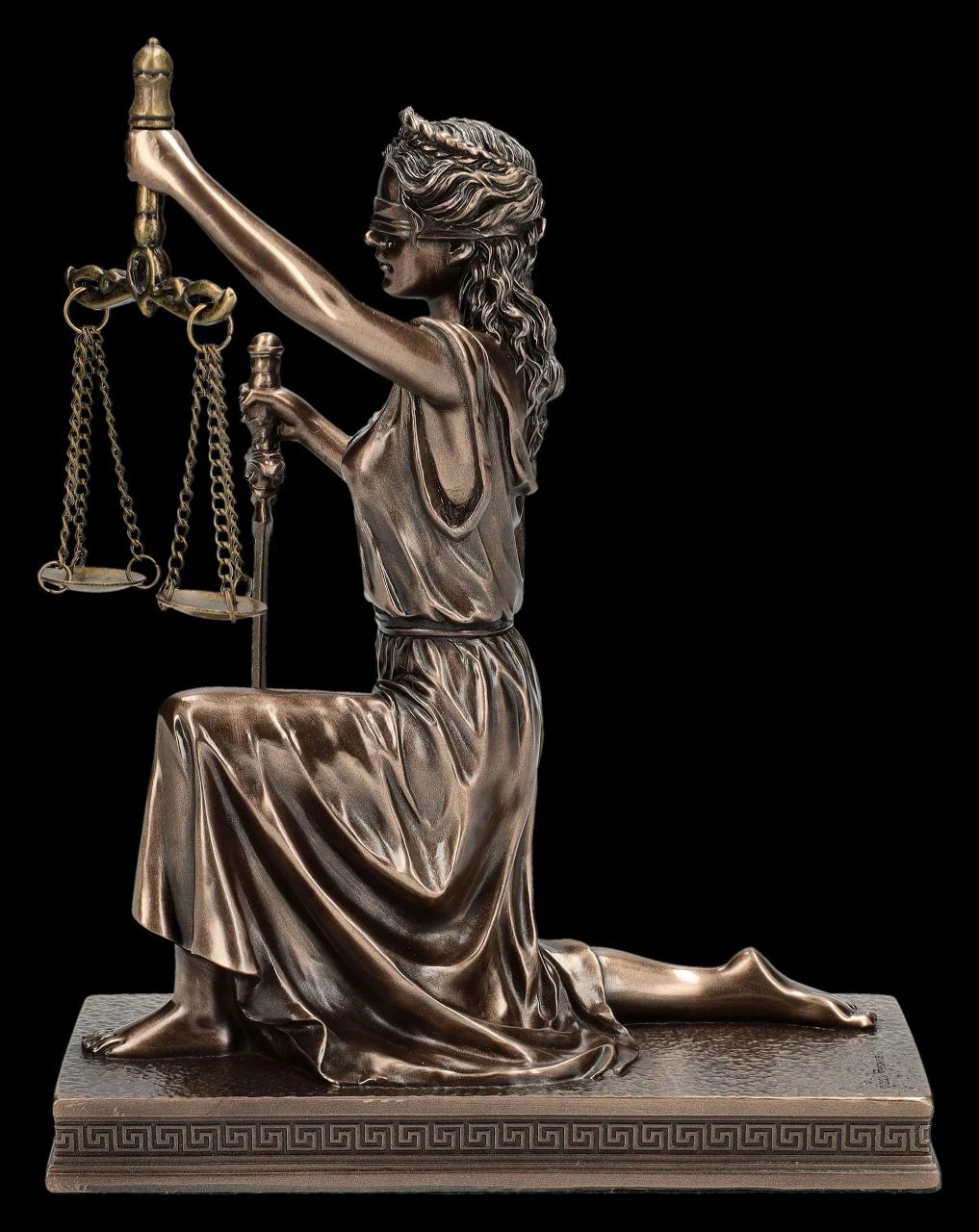 Justitia Figur - Römische Göttin Knieend 5 Justitia Figur - Römische Göttin Knieend – Bild 3