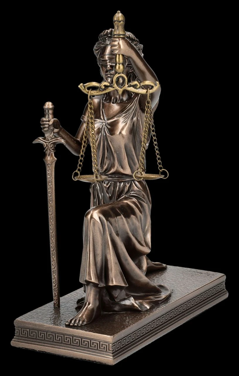 Justitia Figur - Römische Göttin Knieend 6 Justitia Figur - Römische Göttin Knieend – Bild 4