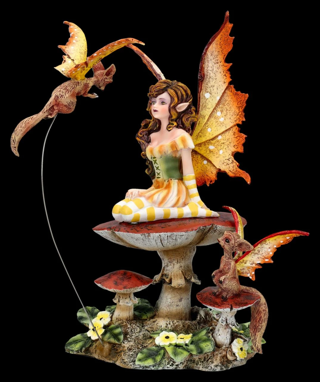 Elfen Figur Mit Drachen - Fluttering Friends 3 Elfen Figur Mit Drachen - Fluttering Friends